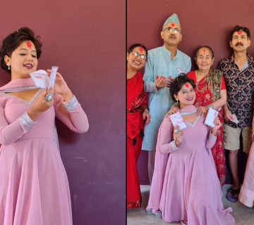 परिवारसँग केकीको दसैं (फोटोसहित)